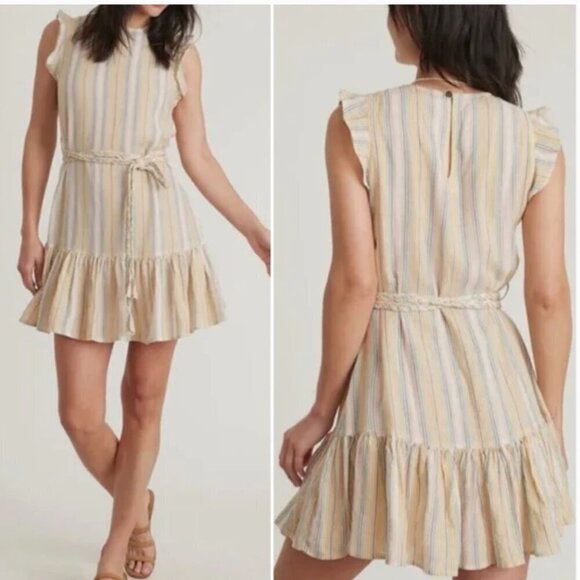 Marine Layer Laney Mini Dress Beachy Stripe  NWT S - Picture 1 of 7